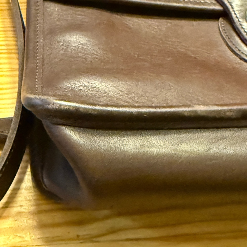 Vintage Mahogany Coach Willis Bag 9/10 - Made in Hungary - Picture 13 of 16